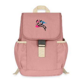 Alte Filmrolle mit Film im Graffiti Stil - Kinder Recycelter Rucksack - Altrosa - Vorne