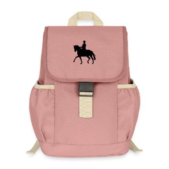 Chevaux,cheval,équitation,poney,cowboy,trot,galop - Sac à dos enfant recyclé - rose poudré - Devant