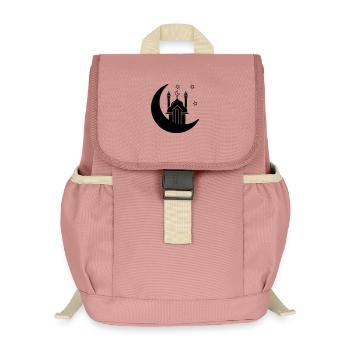 Mosque religious place of worship in moon - Kids’ Recycled Backpack - canyon pink - Front