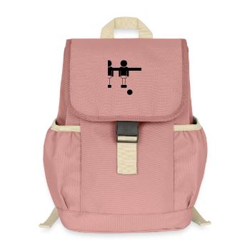 Retro Tischfussball Kicker Design - Goal Getter - Kinder Recycelter Rucksack - Altrosa - Vorne