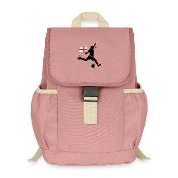 Fußball England Fan Spieler Explosion EM 2024 icon - Kinder Recycelter Rucksack - Altrosa - Vorne