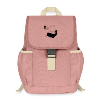 Petunia & Whale - Kids’ Recycled Backpack - canyon pink - Front