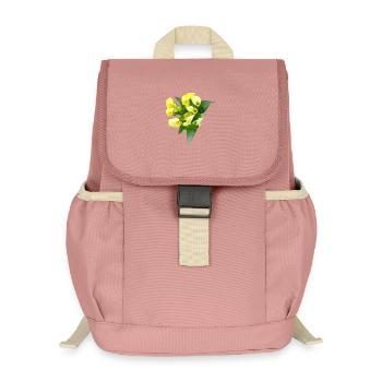 Zarte Gelbe Calla Blüten - Kinder Recycelter Rucksack - Altrosa - Vorne