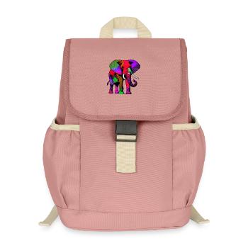 Elephant - Kids’ Recycled Backpack - canyon pink - Front