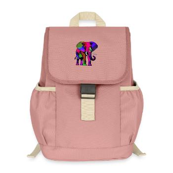 Elephant - Kids’ Recycled Backpack - canyon pink - Front