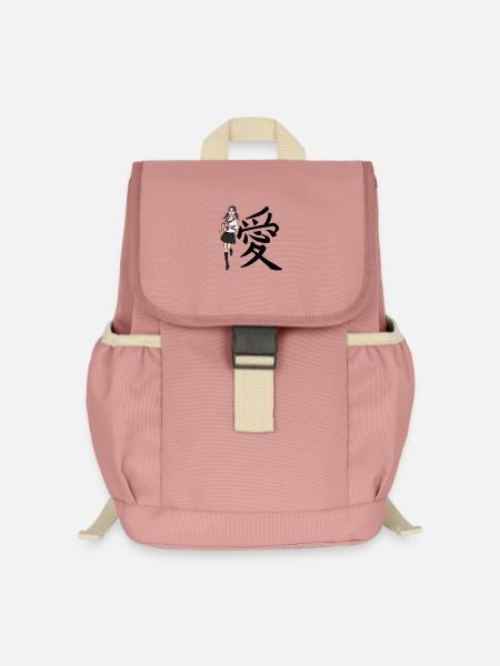 Japanisch - Kinder Recycelter Rucksack - Altrosa