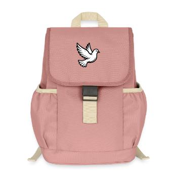 Colombe de la Paix Colombe - Sac à dos enfant recyclé - rose poudré - Devant