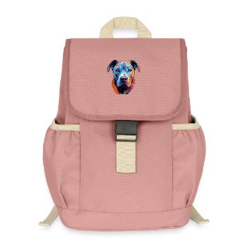 Pop Art de bandes dessinées pour chiens - Sac à dos enfant recyclé - rose poudré - Devant