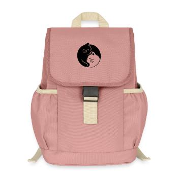 Ying Yang Cats - Kinder Recycelter Rucksack - Altrosa - Vorne