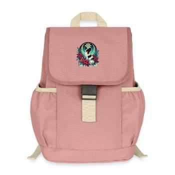 Himmlisches Papillon unter den Weihnachtssternen - Kinder Recycelter Rucksack - Altrosa - Vorne