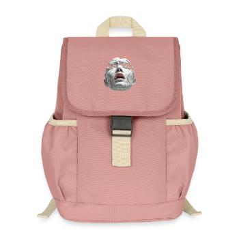 Broken Porcelain Mask - Kids’ Recycled Backpack - canyon pink - Front