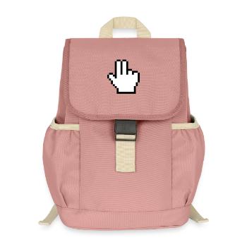 Maushand 2 Finger - Kinder Recycelter Rucksack - Altrosa - Vorne