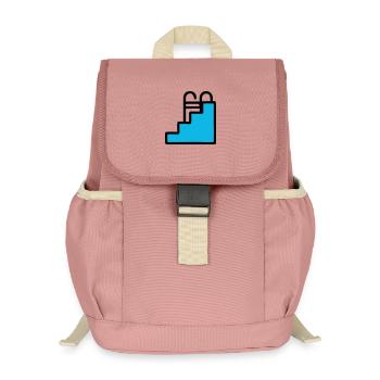  Pool Leiter Schwimmbad Icon - Kinder Recycelter Rucksack - Altrosa - Vorne