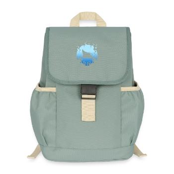 Manta rays - Kids’ Recycled Backpack - stonewash green - Front