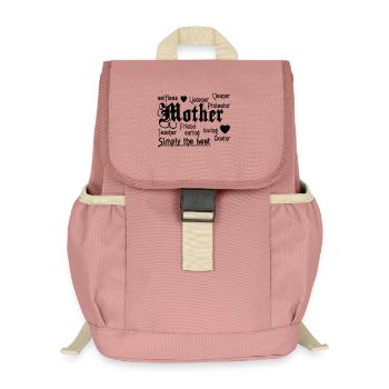 Mother - simply the Best - Kids’ Recycled Backpack - canyon pink - Front