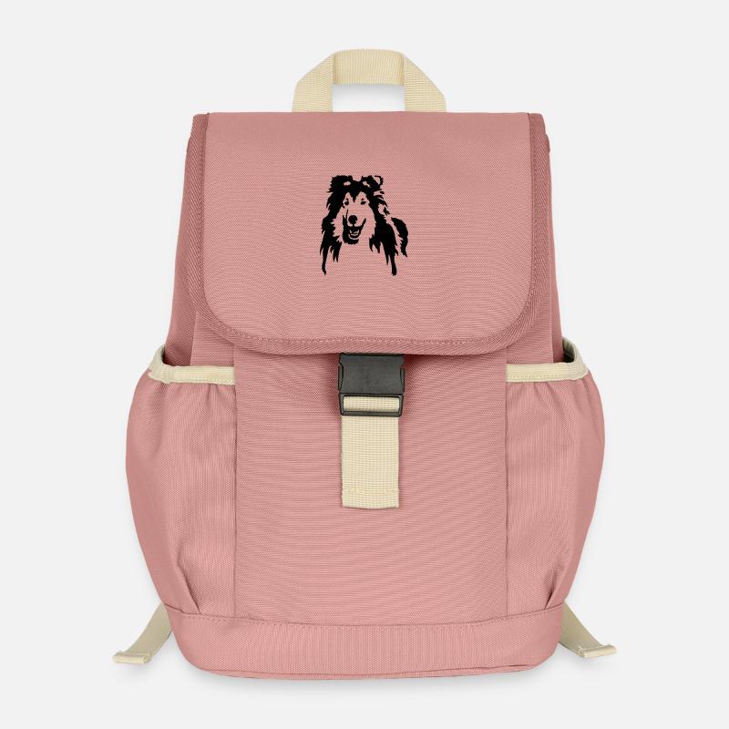 Collie - Sac à dos enfant recyclé - rose poudré