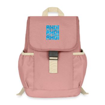 Ahoy Pool Sea Water Maritime Cool Sayings Captain - Kids’ Recycled Backpack - canyon pink - Front