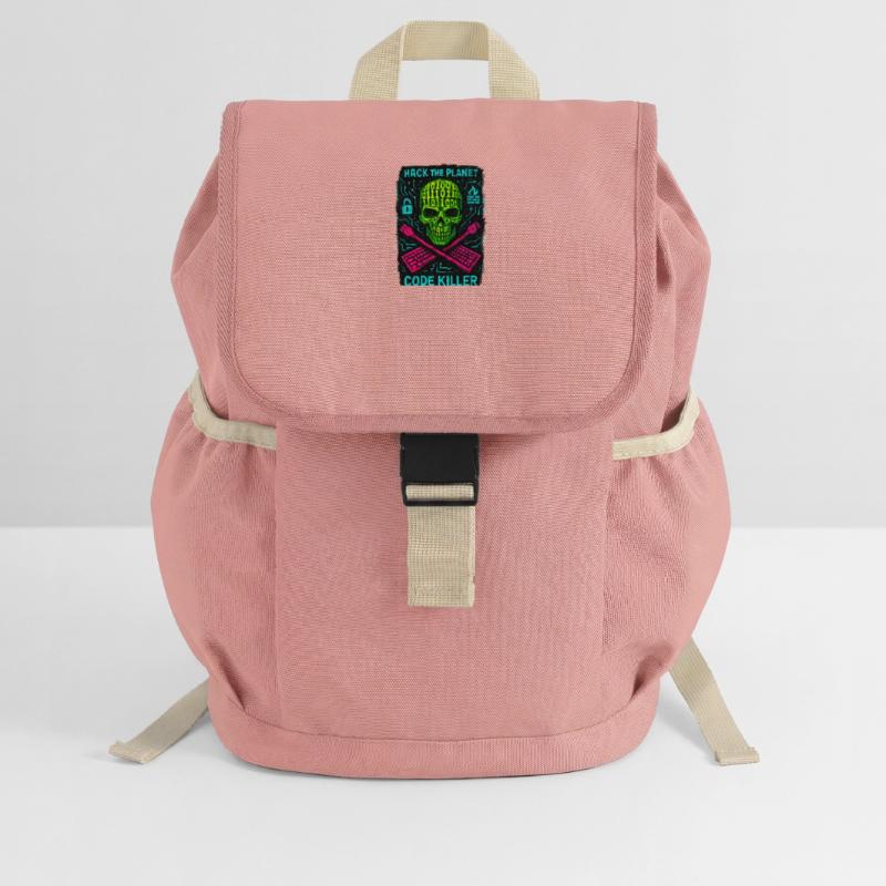 Hack the Planet Code Killer - Cyber Security Kids’ Recycled Backpack