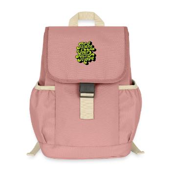 Make your move - Kids’ Recycled Backpack - canyon pink - Front