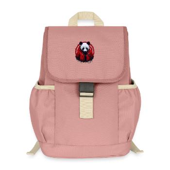 Panda Street Style - Kinder Recycelter Rucksack - Altrosa - Vorne