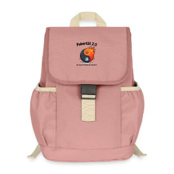 Pubertät 2.0 - Menopause Yin Yang & Gleichgewicht - Kinder Recycelter Rucksack - Altrosa - Vorne