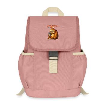 Schlechte Sozialbatterie niedrig - Kinder Recycelter Rucksack - Altrosa - Vorne