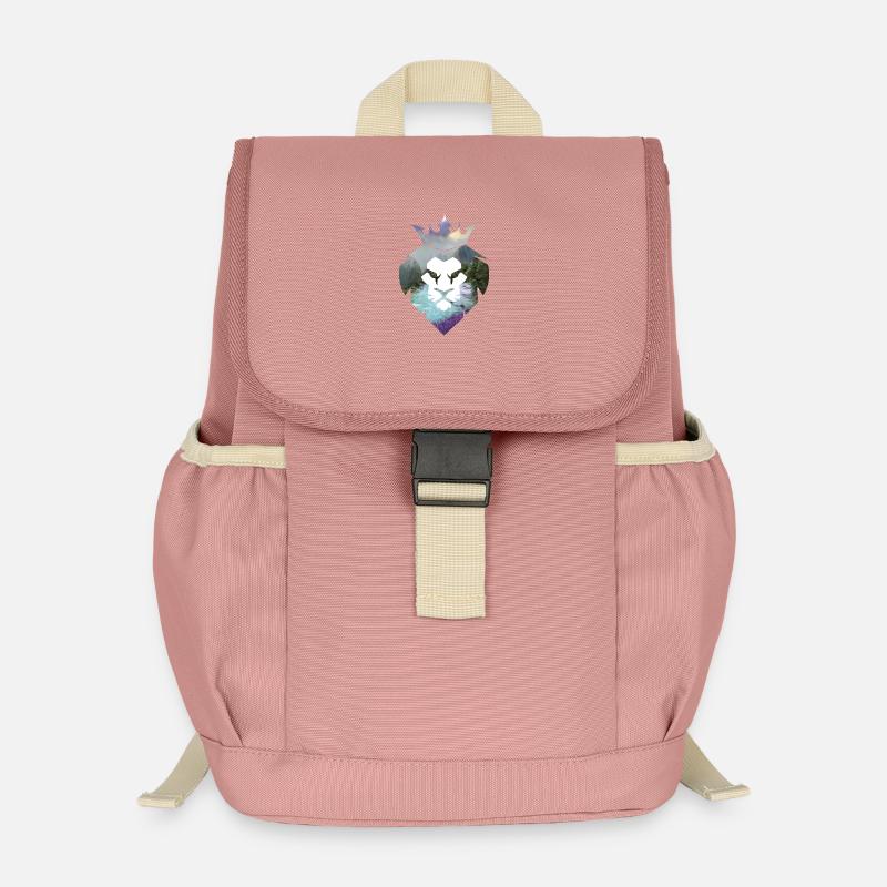 lion - Kids’ Recycled Backpack - canyon pink