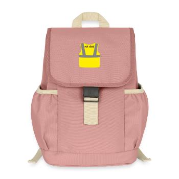 Gelbe Weste - Kinder Recycelter Rucksack - Altrosa - Vorne