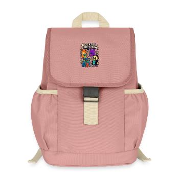 mocktail spirit crew, süße tiere - Kinder Recycelter Rucksack - Altrosa - Vorne