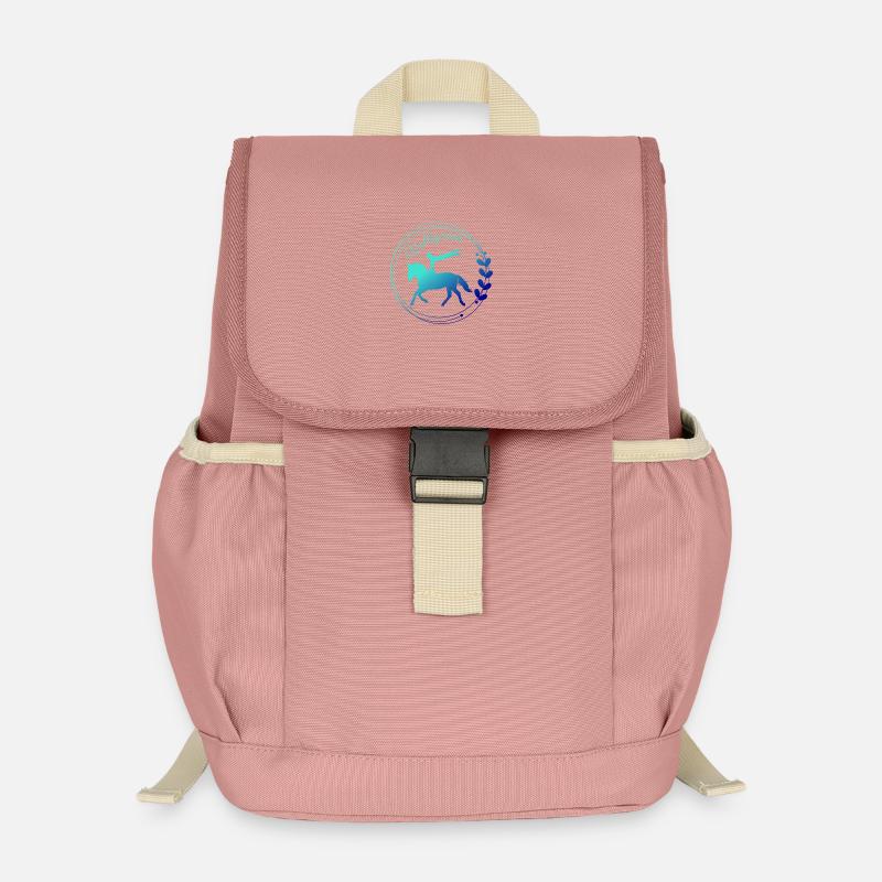 Voltigieren Flanke: Volti Pferdesport Pflichtübung - Kinder Recycelter Rucksack - Altrosa