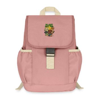 ZUBEREITUNG VON PFLANZENMAHLZEITEN - Kinder Recycelter Rucksack - Altrosa - Vorne