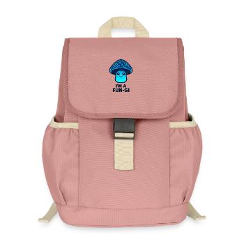 Fun-Gi Leuchtpilz - Kinder Recycelter Rucksack - Altrosa - Vorne