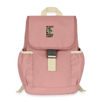 Voiture - Sac à dos enfant recyclé - rose poudré - Devant