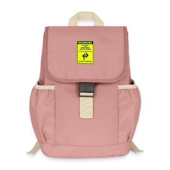 Warnung! Papa macht Krav Maga! - Kinder Recycelter Rucksack - Altrosa - Vorne