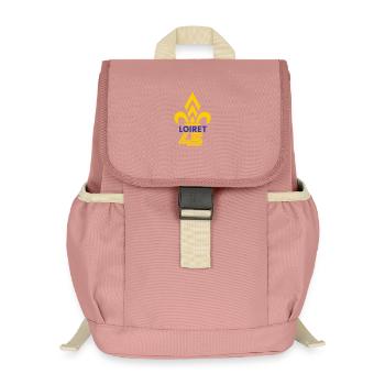 Fleur de Lys Loiret 45 - Kinder Recycelter Rucksack - Altrosa - Vorne