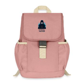 Ethischer Hacker – Cybersicherheit - Kinder Recycelter Rucksack - Altrosa - Vorne