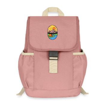 Bergsonne Lagerfeuer Zelt - Kinder Recycelter Rucksack - Altrosa - Vorne