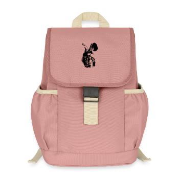 Kopf des Hermannsdenkmals - einfarbig, schlicht - Kinder Recycelter Rucksack - Altrosa - Vorne