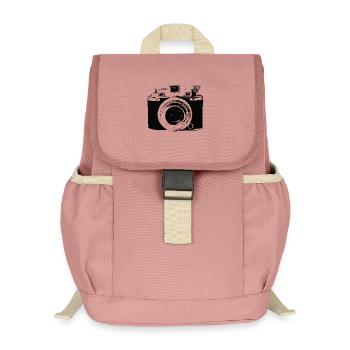 photographe - Sac à dos enfant recyclé - rose poudré - Devant