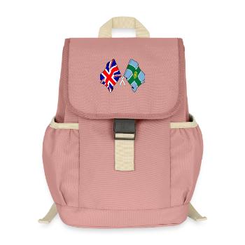 Derbyshire & Great Britain - Kids’ Recycled Backpack - canyon pink - Front