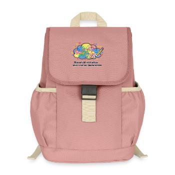 Kreatives Durcheinander Zeichnung - Kinder Recycelter Rucksack - Altrosa - Vorne