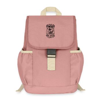 Plot Twist: Er lebt Ostern Christ - Kinder Recycelter Rucksack - Altrosa - Vorne