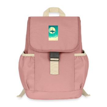 Cities Begin to Float Above the Clouds - Kids’ Recycled Backpack - canyon pink - Front
