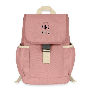 Abstrakte Schattenkunst in Schwarz Weiß - Kinder Recycelter Rucksack - Altrosa - Vorne