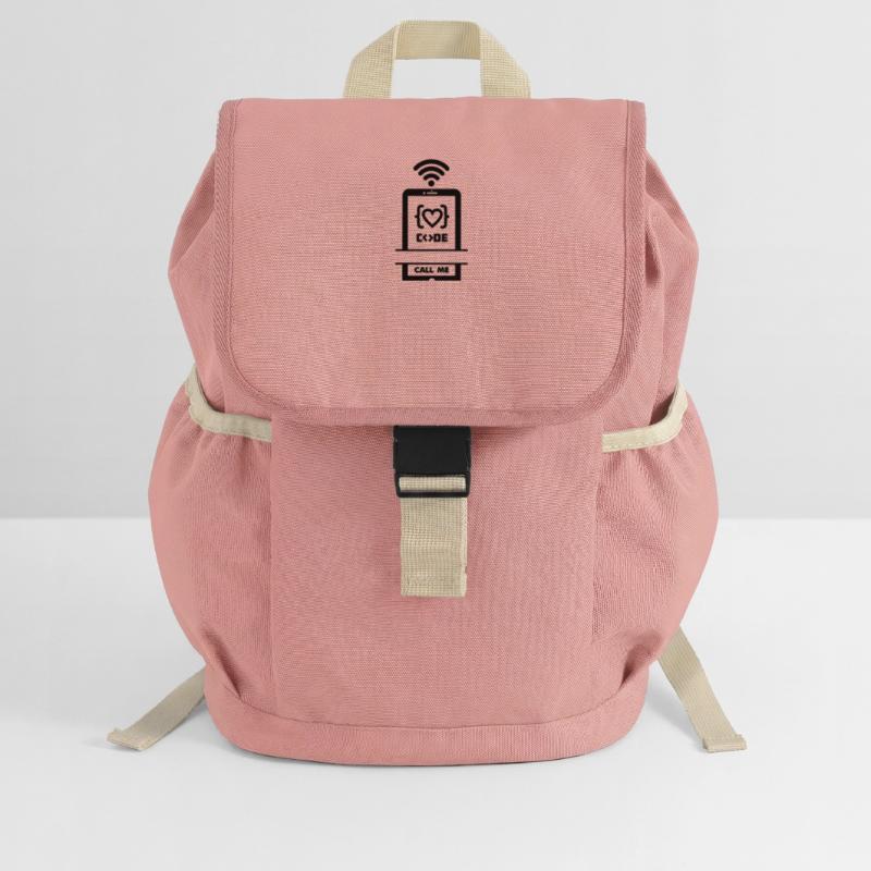 Codist Call me phone code heart Kids’ Recycled Backpack