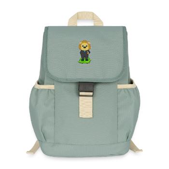Löwe Bräutigam Anzug Hochzeit - Kinder Recycelter Rucksack - Nebelgrün - Vorne