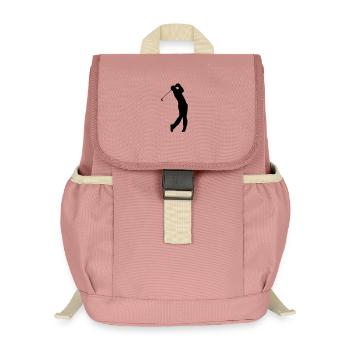 Ombre de golfeur - Sac à dos enfant recyclé - rose poudré - Devant