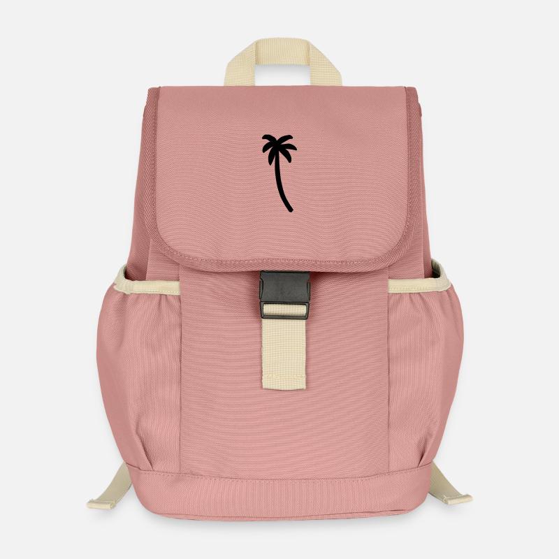 Palm tree - Kids’ Recycled Backpack - canyon pink