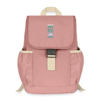 pit dog dad - Kids’ Recycled Backpack - canyon pink - Front