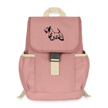 Scottish Terrier - Kids’ Recycled Backpack - canyon pink - Front